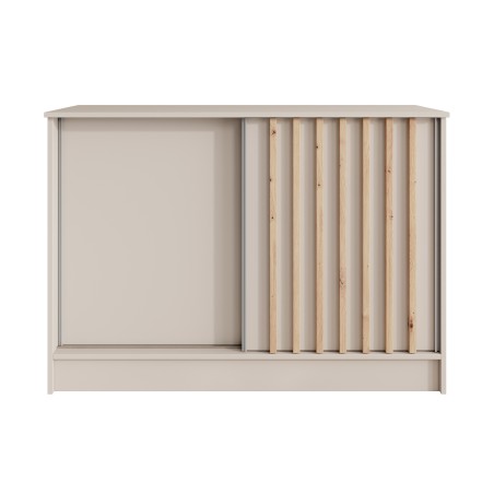 Komoda HORIZON – nowoczesna komoda z lamelami i drzwiami przesuwnymi