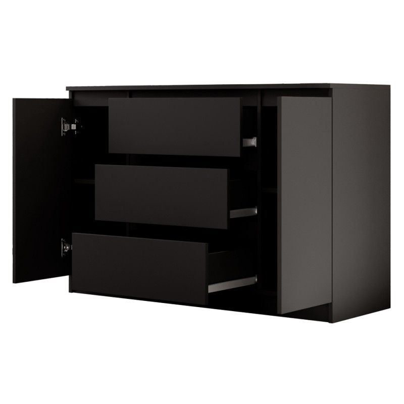 Komoda dwudrzwiowa z trzema szufladami LEMON | Beautysofa24.pl