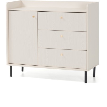 Komoda GLORIA – nowoczesna z 3 szufladami i 1 drzwiami