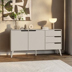 Komoda NOREL – nowoczesna komoda z 3 szufladami i 2 drzwiami