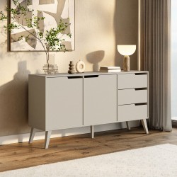 Komoda NOREL – nowoczesna komoda z 3 szufladami i 2 drzwiami