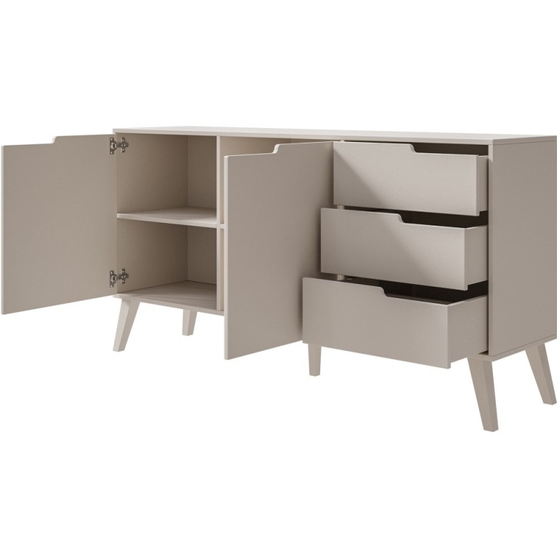 Komoda NOREL – nowoczesna komoda z 3 szufladami i 2 drzwiami