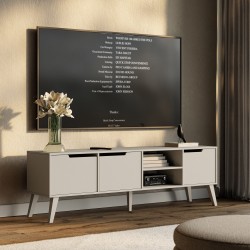 Szafka RTV NOREL 180 cm – nowoczesna, skandynawska, funkcjonalna