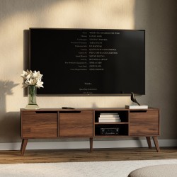 Szafka RTV NOREL 180 cm – nowoczesna, skandynawska, funkcjonalna