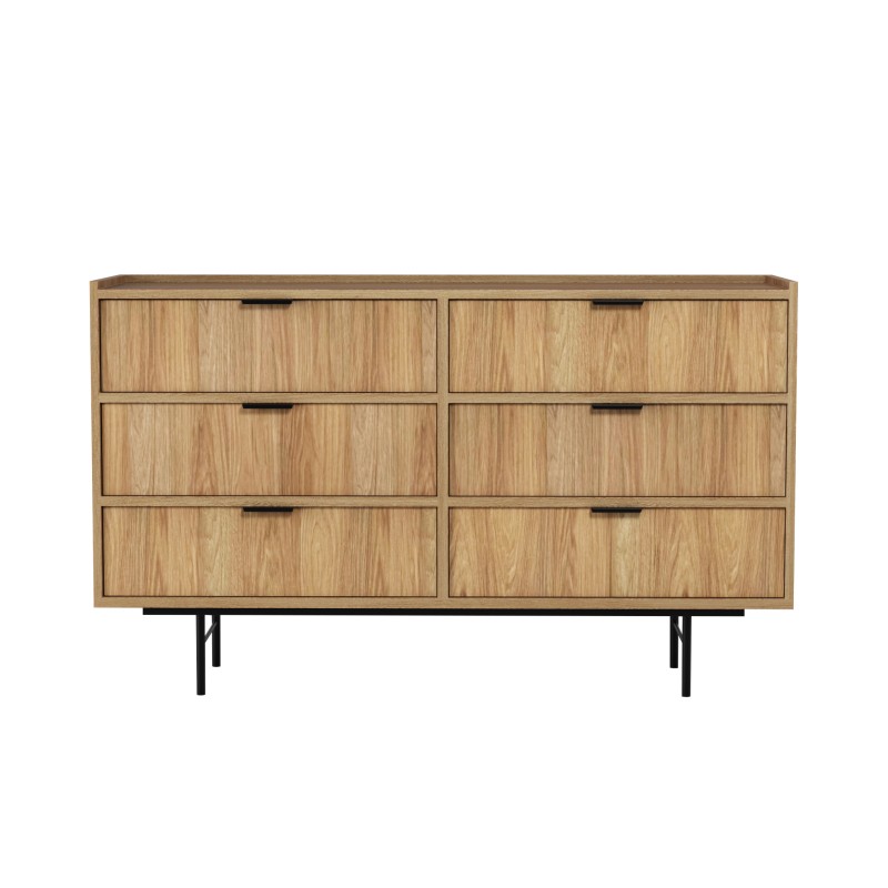 Komoda EVRON 6 szuflad – nowoczesna, elegancka i pojemna