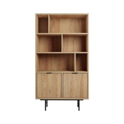 Regał EVRON 4 półki i 2 szafki – nowoczesny i funkcjonalny