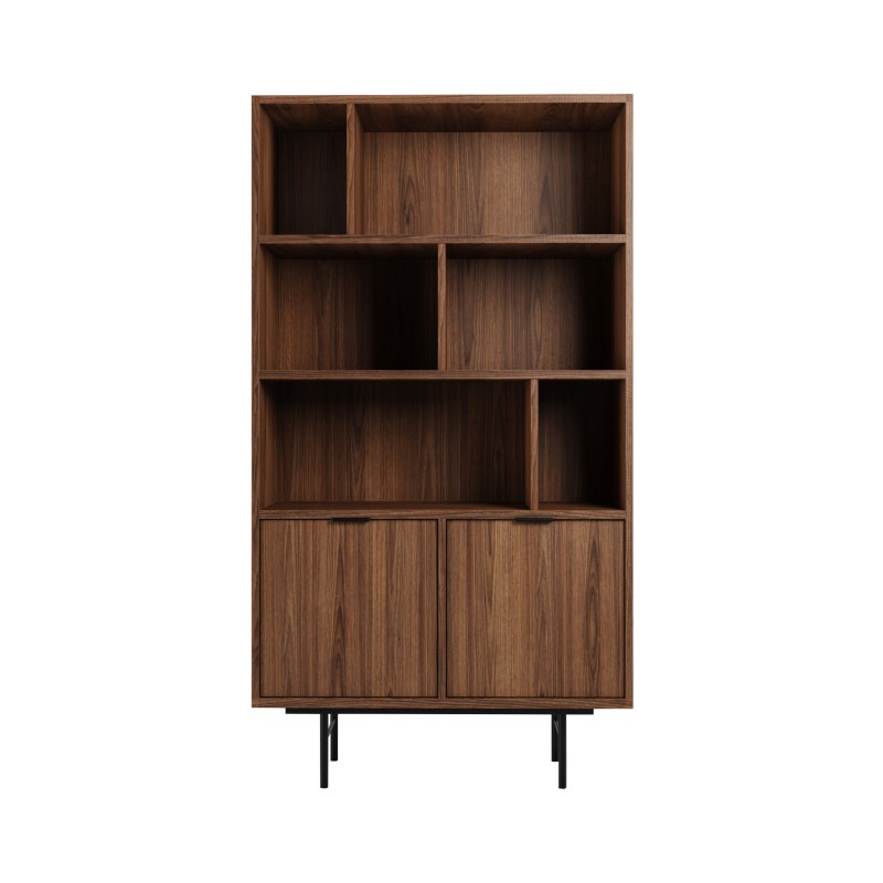 Regał EVRON 4 półki i 2 szafki – nowoczesny i funkcjonalny