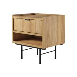 Stolik nocny EVRON 1 szuflada i półka – nowoczesny i funkcjonalny