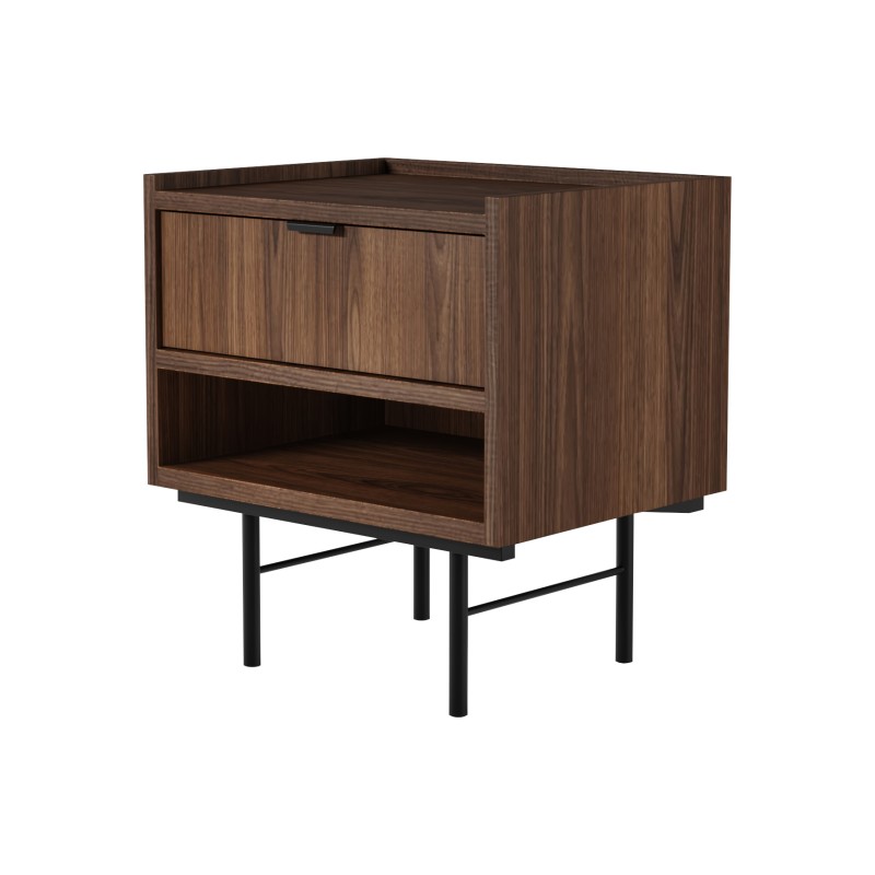 Stolik nocny EVRON 1 szuflada i półka – nowoczesny i funkcjonalny