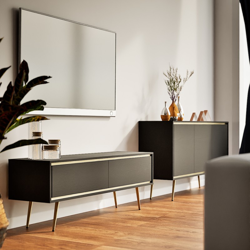 Komoda LORI 150 cm – nowoczesna komoda z 3 drzwiami