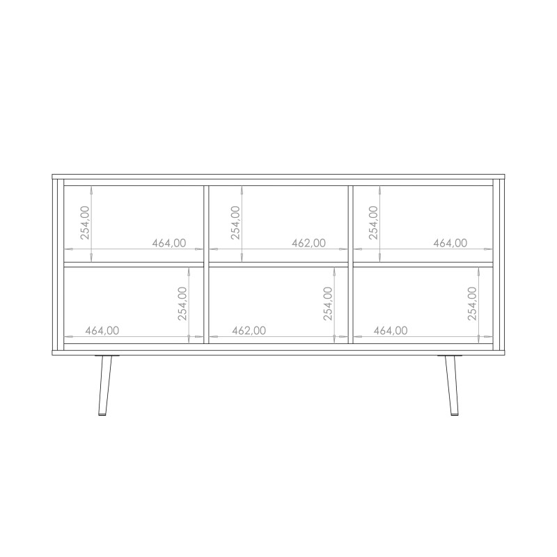 Komoda LORI 150 cm – nowoczesna komoda z 3 drzwiami