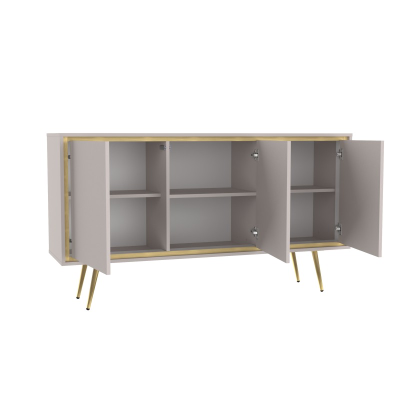 Komoda LORI 150 cm – nowoczesna komoda z 3 drzwiami