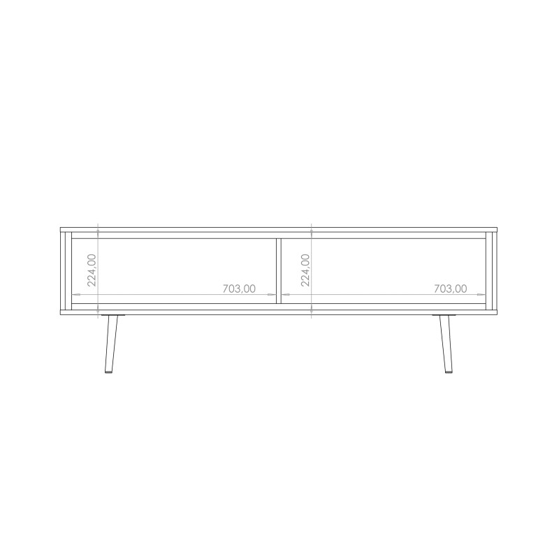 Szafka RTV LORI 150 cm – nowoczesna szafka z 2 drzwiami