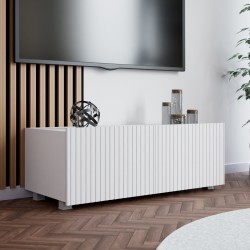 Szafka RTV KAVELL 100 cm – szafka z ryflowanym frontem