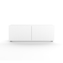 Szafka RTV KAVELL 100 cm – szafka z ryflowanym frontem