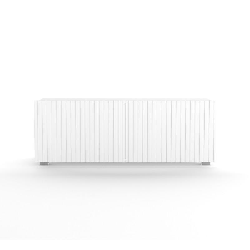 Szafka RTV KAVELL 100 cm – szafka z ryflowanym frontem