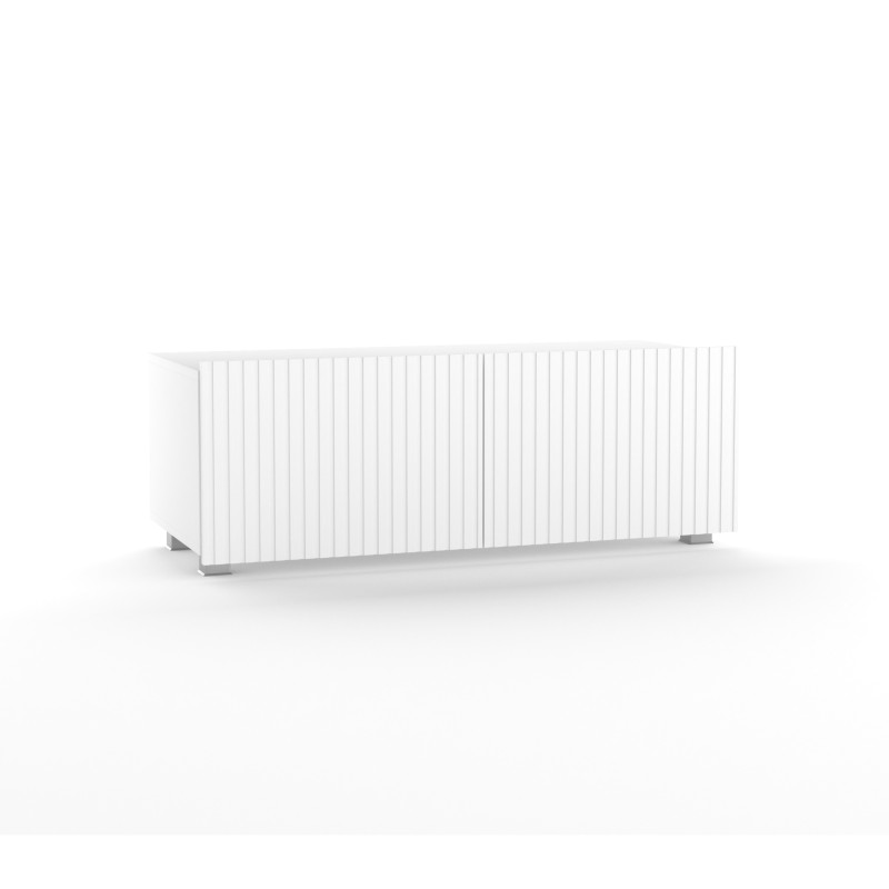 Szafka RTV KAVELL 100 cm – szafka z ryflowanym frontem