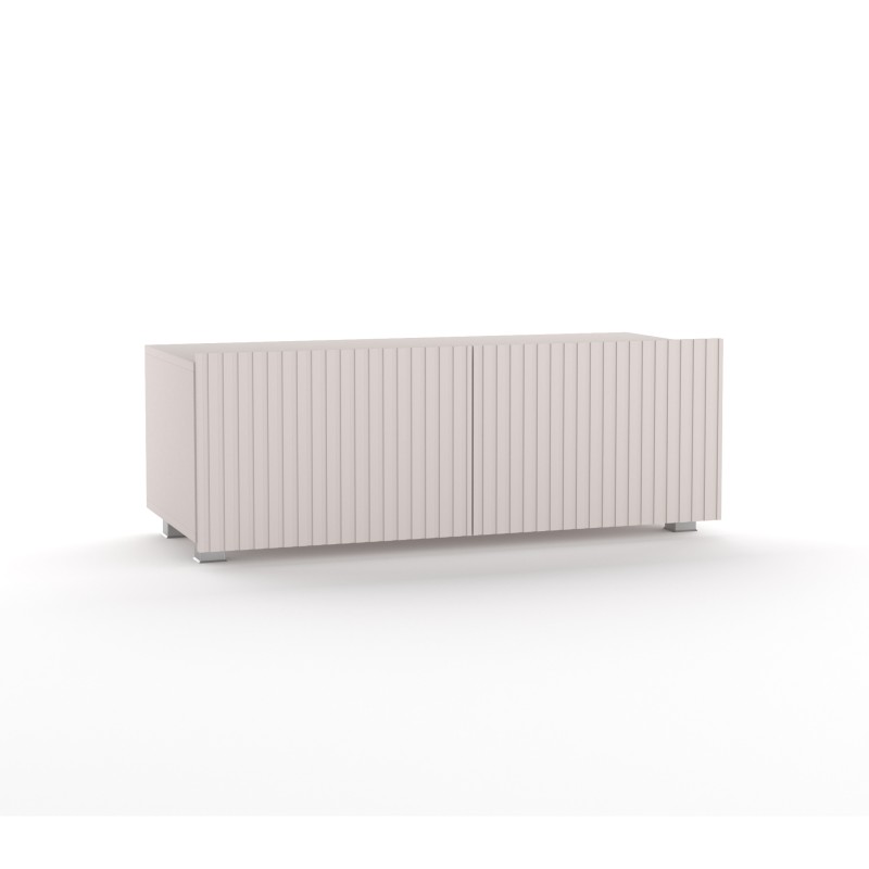 Szafka RTV KAVELL 100 cm – szafka z ryflowanym frontem