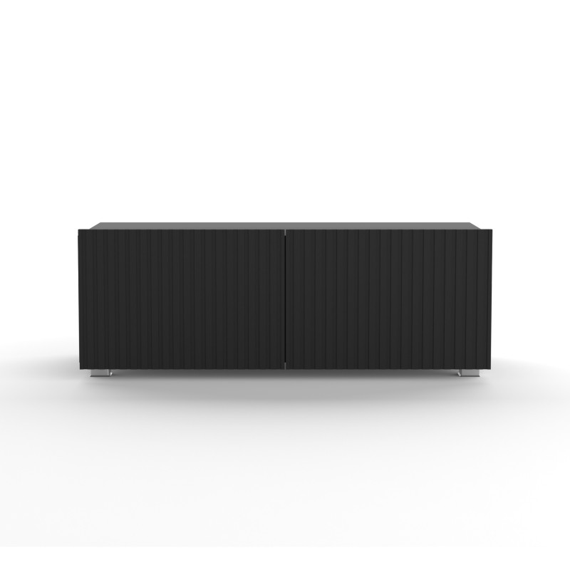 Szafka RTV KAVELL 100 cm – szafka z ryflowanym frontem