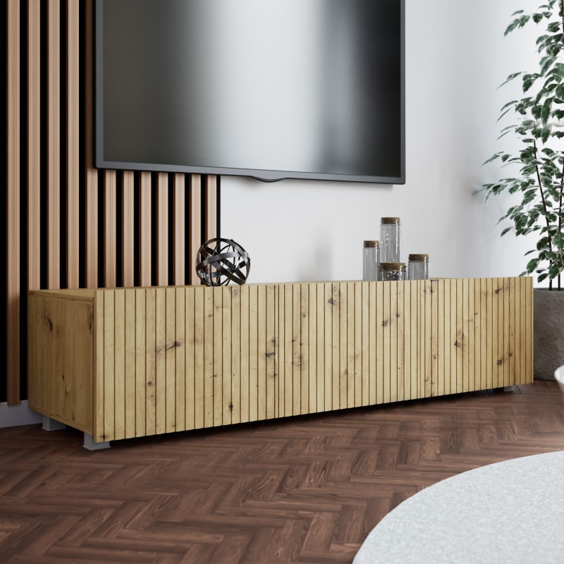 Szafka RTV KAVELL 150 cm – nowoczesna szafka z 3 drzwiami, wisząca/stojąca