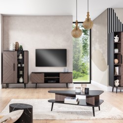 Komoda PARINI 150 cm – nowoczesna 3-drzwiowa komoda