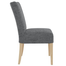 Krzesło tapicerowane FREYA – Bouclé RAVEN, nogi drewniane