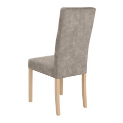 Krzesło tapicerowane SOLIS – drewniane nogi, ekoskóra RANGER
