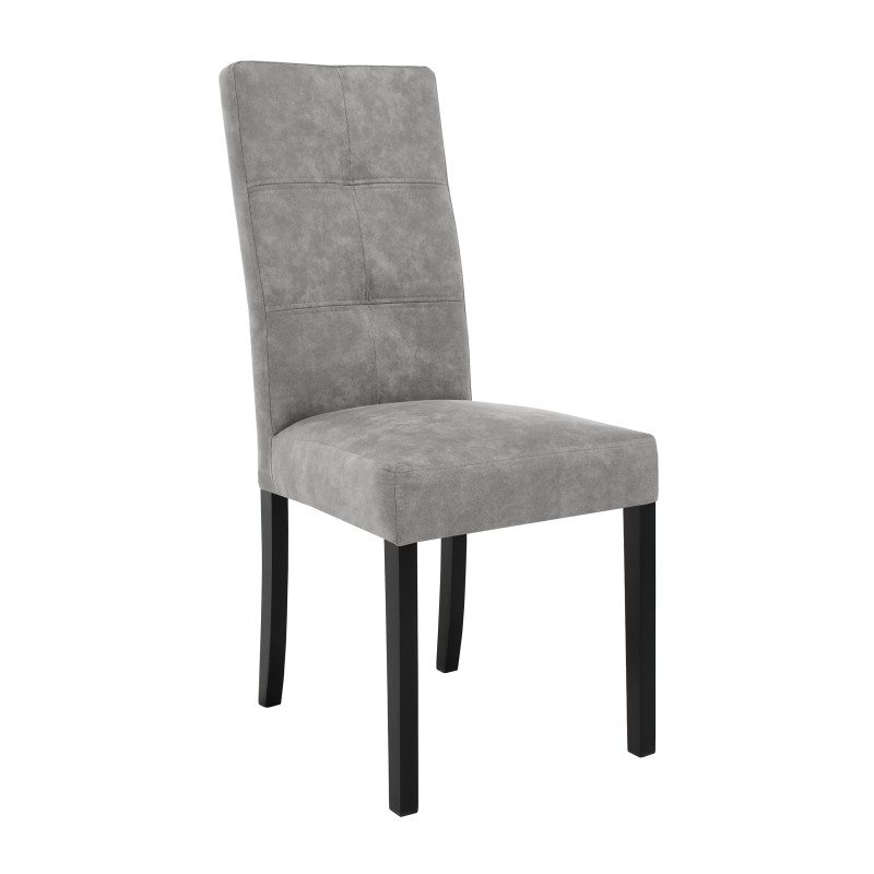 Krzesło tapicerowane SOLIS – drewniane nogi, ekoskóra RANGER