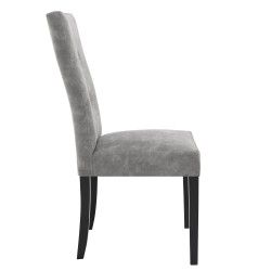 Krzesło tapicerowane SOLIS – drewniane nogi, ekoskóra RANGER