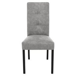 Krzesło tapicerowane SOLIS – drewniane nogi, ekoskóra RANGER