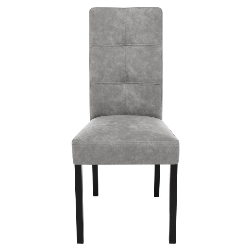 Krzesło tapicerowane SOLIS – drewniane nogi, ekoskóra RANGER