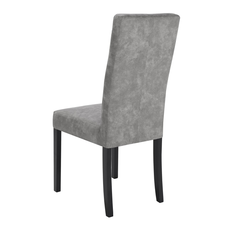 Krzesło tapicerowane SOLIS – drewniane nogi, ekoskóra RANGER