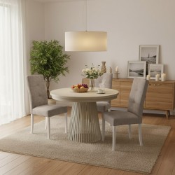 Krzesło tapicerowane SOLIS – drewniane nogi, ekoskóra RANGER