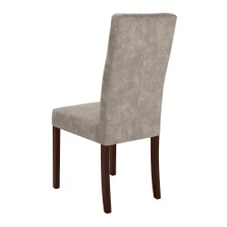 Krzesło tapicerowane SOLIS – drewniane nogi, ekoskóra RANGER