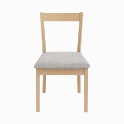 Krzesło tapicerowane MODEN – drewniane nogi, tkanina POLARIS