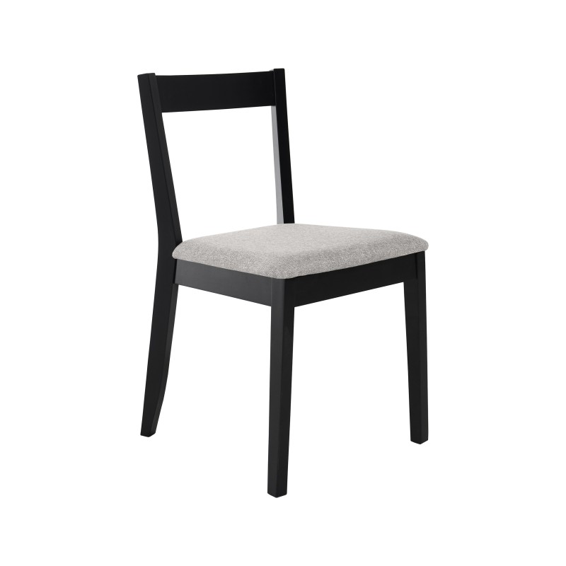 Krzesło tapicerowane MODEN – drewniane nogi, tkanina POLARIS