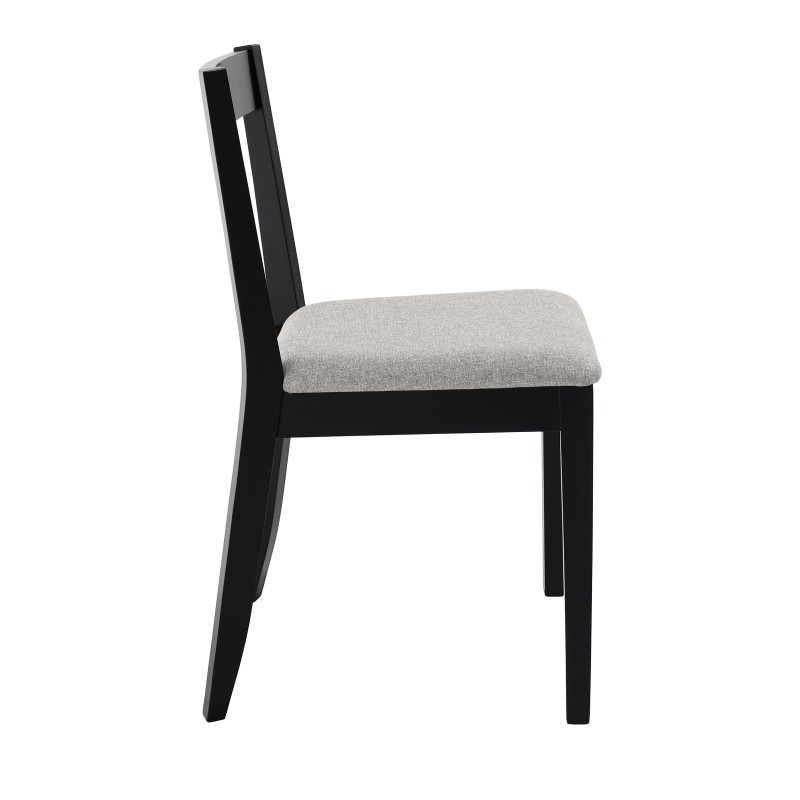 Krzesło tapicerowane MODEN – drewniane nogi, tkanina POLARIS