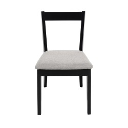 Krzesło tapicerowane MODEN – drewniane nogi, tkanina POLARIS