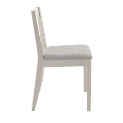 Krzesło tapicerowane MODEN – drewniane nogi, tkanina POLARIS