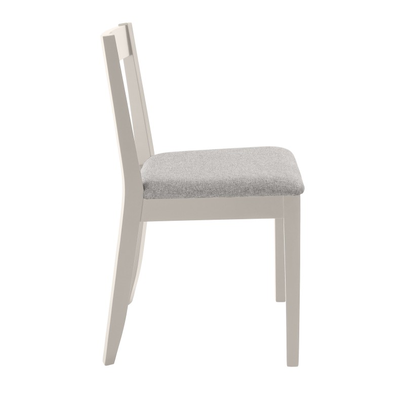 Krzesło tapicerowane MODEN – drewniane nogi, tkanina POLARIS