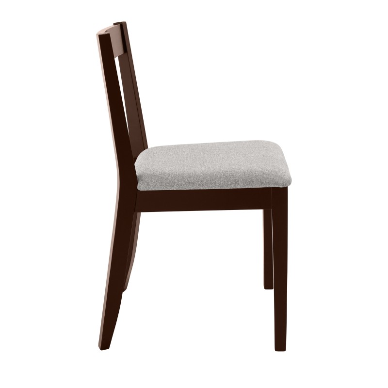 Krzesło tapicerowane MODEN – drewniane nogi, tkanina POLARIS