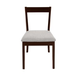 Krzesło tapicerowane MODEN – drewniane nogi, tkanina POLARIS