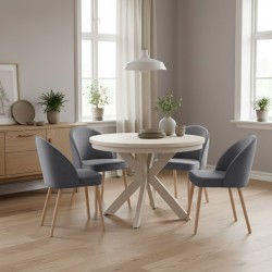 Krzesło LUNA – eleganckie krzesło tapicerowane| FJORD