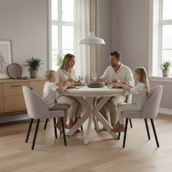 Krzesło LUNA – eleganckie krzesło tapicerowane| FJORD