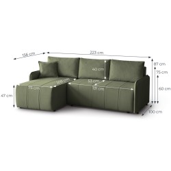 Narożnik do salonu CAPRI | BeautySofa24.pl