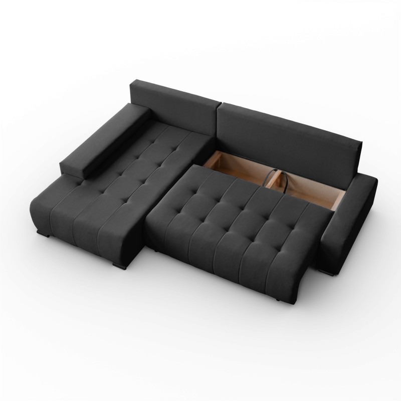 Narożnik z funkcją spania DRACO L Barrel | BeautySofa24.pl
