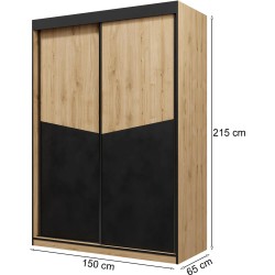 Szafa przesuwna ANTON 02 | BeautySofa24.pl